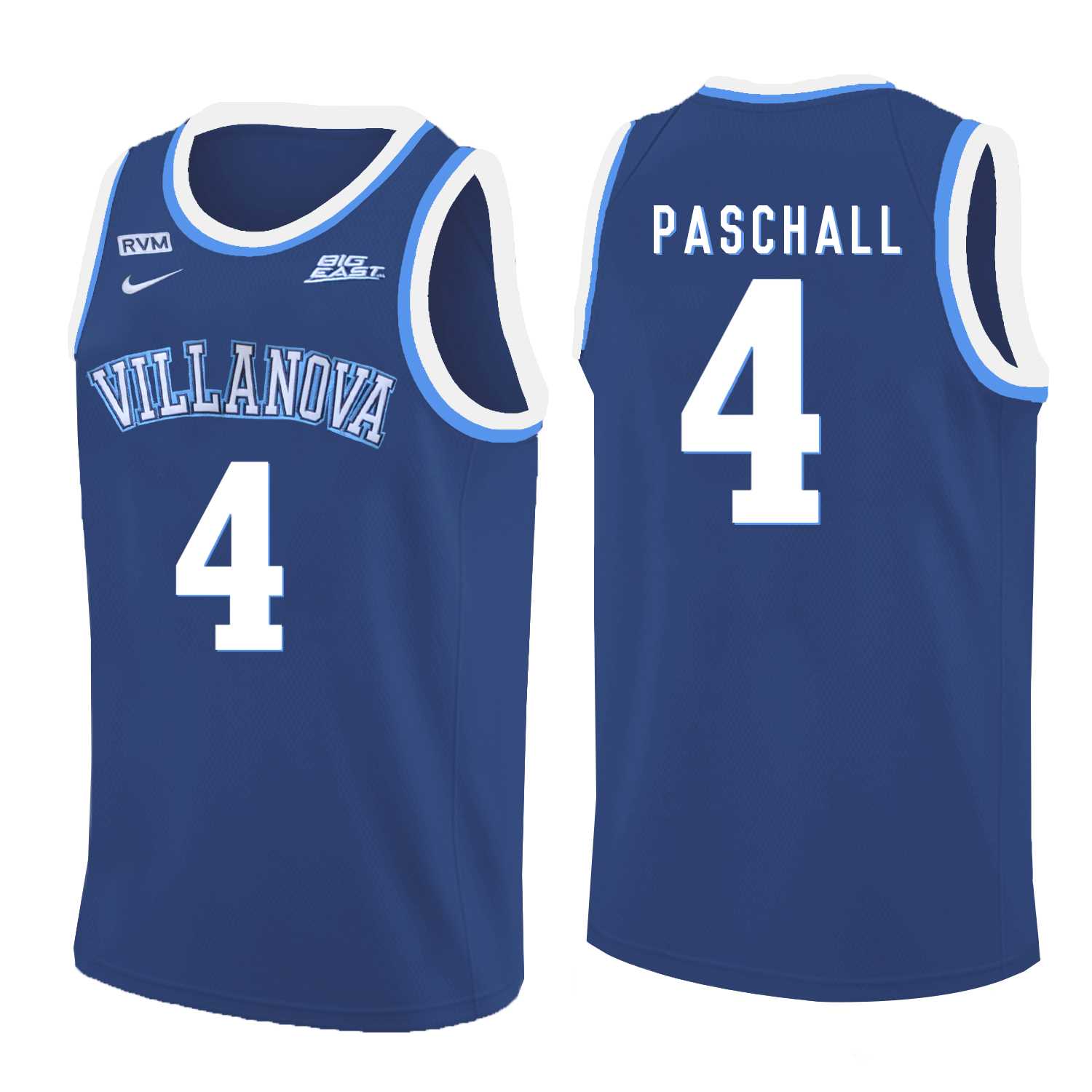 Villanova Wildcats 4 Eric Paschall Blue College Basketball Jersey Dzhi